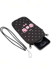 New Bear Pattern Direct-Insert Phone Protective Case/Storage Bag - Outdoor Phone Storage Bag, Direct-Insert Design, Anti-Drop And Dust-Proof, With Warm Elastic Lining, Portable And Easy To Carry; Perfect For Daily Commute, Outdoor Travel And Vacation, Essential Travel Accessory, Teacher's Day Gift, Vacation Essential - Multicolor - View 8