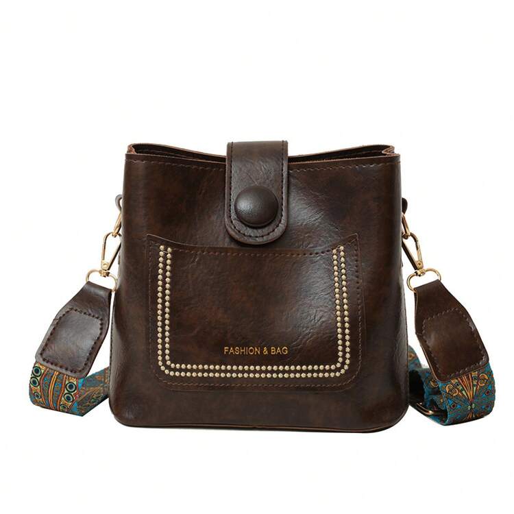 Women Crossbody - 咖色無掛件 - 查看 2