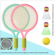 Juego de raqueta y volante de bádminton - Equipo deportivo para interiores/exteriores, adecuado para deportes escolares, fiestas de cumpleaños, vuelta al cole - Regalo educativo y divertido - Multicolor - Ver 11