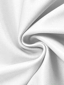 Camiseta de manga corta para hombre, estilo casual deportivo, con un diseño creativo de estampado repetido MiMiMi, elástica y cómoda, adecuada para deportes, viajes y uso casual diario. - Blanco - Ver 3