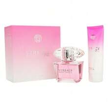Versace [Bộ sản phẩm nước hoa] Bộ 2 món Q dành cho nữ (Nước hoa EDP 100ml + Chai xịt du lịch 10ml) + Bộ 2 món Bright Crystal (Nước hoa EDT 90ml + Sữa dưỡng thể 150ml) dành cho nữ 3.3oz/100ml + 0.33oz/10ml + 3oz/90ml + 5oz/150ml - nhiều mùi hương - Xem 4