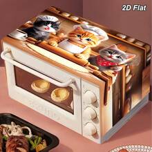 1 buah Penutup Debu Microwave Motif Bunga Matahari/Kucing Dapur/Kupu-kupu Bunga yang Elegan, Berbagai Pilihan Motif, Penutup Pelindung Debu yang Dapat Dicuci, Dekorasi Peralatan Dapur, Dekorasi Rumah, Dekorasi Dapur, Dekorasi Peralatan Rumah Tangga, Dekorasi Rumah, Mudah Dibersihkan, Tahan Noda - MultiWarna - View 6