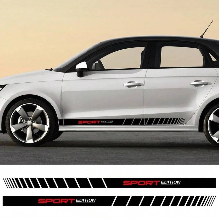 奥迪 A1 8X GB GBA Sportback E-Tron Ego 运动版车门贴纸侧裙贴花外观配件 - 汽車貼紙 - 查看 1