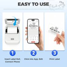 Impresora Térmica Portátil Marklife X2 Inalámbrica Bluetooth Multifunción Adecuada para Etiquetas de Oficina Pegatinas Adhesivas Fabricante de Etiquetas - Blanco - Ver 3