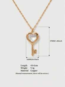1pc Fashion New Simple Transparent Love Box Opening And Closing Free DIY Necklace Simple Light Luxury Versatile Clavicle Chain, Plated With 18K Gold, Necklace Box Set Jewelry, Talisman Pendant, Waterproof, Sweatproof, Not Easy To Oxidize, Showcasing Female Charm, Women's Jewelry - Multicolor - View 11