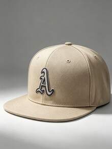 1 Pc Unisex Hip-Hop Baseball Cap With Embroidered Letter "A"; Features An Adjustable Design, Perfect For Outdoor Activities, Travel, And Running - Multicolor - View 5