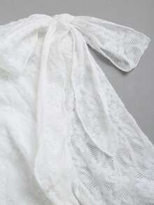 fsvsSweetra Vestido asimétrico con hombro y bajo asimétricos, con encaje, estilo Y2K sexysdvs EQ2V - Blanco - Ver 5