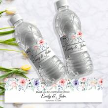 UNICCUT 30pcs Customized Labels - Personalized Bottle Stickers, Customizable Name & Text Stickers, Suitable For Birthday, Baptism, Wedding Decoration - Multicolor - View 8