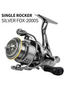 BILLINGS Spinning Reel,5.2:1Gear Ratio Spinning Fishing Reel,Freshwater Saltwater Fishing Reel,8KG Max Drag,Ultra Smooth Metal Spool,Metal Single/Double Rocker Left Right Interchangeable - Silver - View 16
