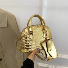 Bolso de mano moderno y versátil para mujer, estilo casual elegante con un toque de alta gama, bolso de hombro estiloso ideal para ir de compras. - marrón - Ver 6