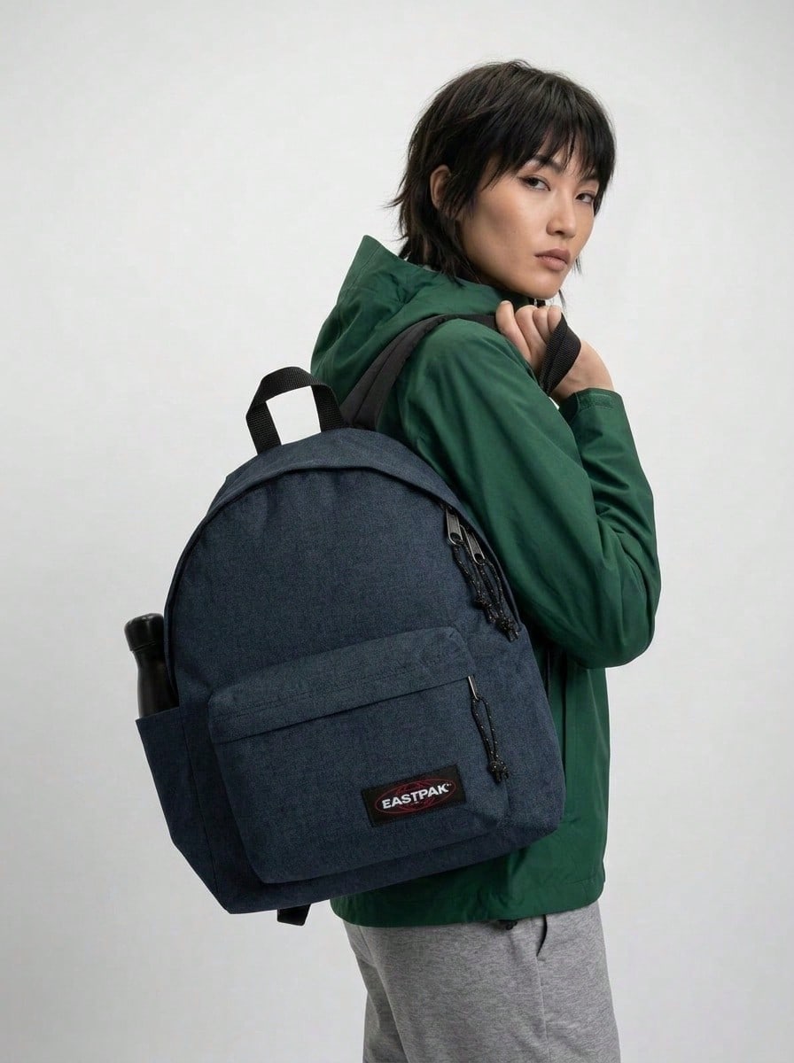 Eastpak حقيبة ظهر يومية يونيسكس بنمط الجينز الثلاثي - Triple Denim - مشاهدة 1