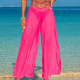 Pantalones color magenta (con cinturón fino)
