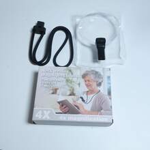 4X Magnifying Glass, 5-Inch Diameter Magnifier Lens, Hands-Free Reading Magnifier With Adjustable Stand, Wearable Neck Strap, Suitable For Seniors, Low Vision, Sewing, Crafts, Inspection, Repair, Study And Back To School - Multicolor - View 6