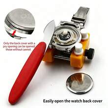 6pcs Watch Repair Tool Kit, Includes Specialized Opener And Disassembly Tools, Easy To Open Watch Backs And Replace Batteries, Durable And User-Friendly For Beginners And Fits Various Watch Models, Convenient Home Watch Maintenance And Cost-Saving - Multicolor - View 2