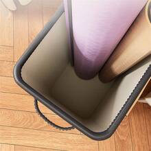 1 pieza Cesta plegable para almacenamiento de esterilla de yoga (equipo de fitness no incluido), caja de almacenamiento de equipo de entrenamiento para gimnasio en casa de color neutro, contenedor de almacenamiento de esterilla de yoga - Multicolor - Ver 10