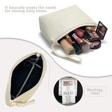 Portable Toiletry Bag, Cosmetic Bag, Impermeable Bag, Viaggio Impermeabile Bag, Viaggio Con Cerniera Bag - 藍色 - 查看 3