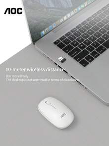 AOC 2.4GHz Wireless Office Mouse, Portable Ergonomic USB Wireless Computer Mouse - View 3