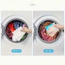 100pcs Earth Mama Laundry Detergent Sheets, Washing Machine Color Catcher Sheets, Prevent Clothes From Dye Transfer, Absorb Colors Shed During Laundry, Prevent Stain Transfer, Unscented, Suitable For Home And Commercial Washing Machines - Multicolor - View 7