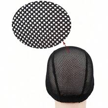 2/4 قطعة غطاء شعر مستعار U-Part مقاس 1.4X3 بوصة (تقريبًا 3.6X7.6 سم)، يستخدم لصنع أغطية الشعر المستعار من الدانتيل، غطاء شعر مستعار شبكي مرن منسوج ذو قمة مستديرة (أسود) - مشاهدة 5