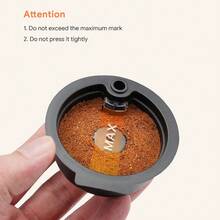 Cápsulas de café reutilizables para cafetera Tassimo, opciones de capacidad 60ml/180ml/200ml/220ml. Cápsulas de café recargables, accesorios para cafetera. - Naranja - Ver 6