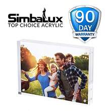 Magnetic Acrylic Picture Photo Frame 5x7 Inch 3 Pack,Clear Glass Like, Double Sided Frameless Desktop Floating Display, Free Standing, Easy To Change - Clear - View 7