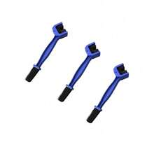 1pc/3pcs Bicycle Chain Cleaning Brush, Double-Sided Triple Bristle Head, Mountain Bike Motorcycle Chain Derusting Tool, Multi-Color Options - Multicolor - View 11