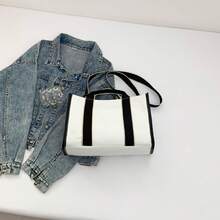 Bolso de mano moderno y versátil para mujer, estilo casual elegante con un toque de alta gama, bolso de hombro estiloso ideal para ir de compras, diseño de nicho a la moda, versión coreana, bolso tote de gran capacidad para primavera y verano, bolso de hombro y bandolera para mujer. - Rosa - Ver 8