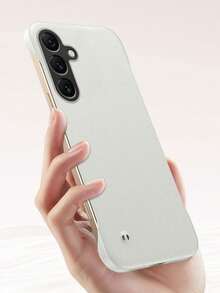 霧面纖薄無邊框砂岩礫石紋霧面保護殼，適用於 Galaxy 26Ultra S25 Edge S24 S23 S22Plus S21 20 Ultra Plus FE Note10+ Note 20Ultra，鏡頭保護硬殼防震保護套 - 黑色 - 查看 5