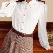 Women Blouses & Shirts - 白色的 - 查看 11