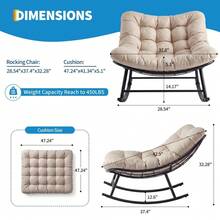 Hammock Chairs - 1 Seater White - View 2