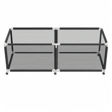 Scatola portaoggetti da piscina nera con ruote, 230*79*88 cm – Organizer in rete extra large per tubi galleggianti, giocattoli, galleggianti, asciugamani e attrezzatura da nuoto. - 230x79x88 cm - Visualizzare 10