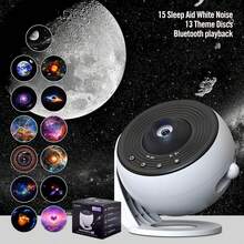 13-In-1 HD Planet Projector With Bluetooth Speaker And White Noise Function, Starry Sky Projection Light, Remote Control Timer Auto Shut-Off, Suitable For Adult Bedroom Decoration Gift - Multicolor - View 1
