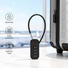 1pc Bicycle Anti-Theft Password Lock, Multifunctional Padlock - Keyless Design, Unisex, Suitable For Helmet, Backpack, Suitcase, Gym Locker, Essential For Travel & Camping - Multicolor - View 9