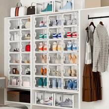 Shoe Storage, 6/12/24 Pack Shoe Organizer For Closet, Shoe Boxes Clear Plastic Stackable Shoe Containers With Lids For Size 10 - View 11