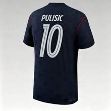 26-27 Season U.S. National Team Away Jersey In Navy Blue Color, Number 10 PULISIC Fan Edition Breathable Sports Short Sleeve - 26-27 美國客場 - NO. - 查看 1