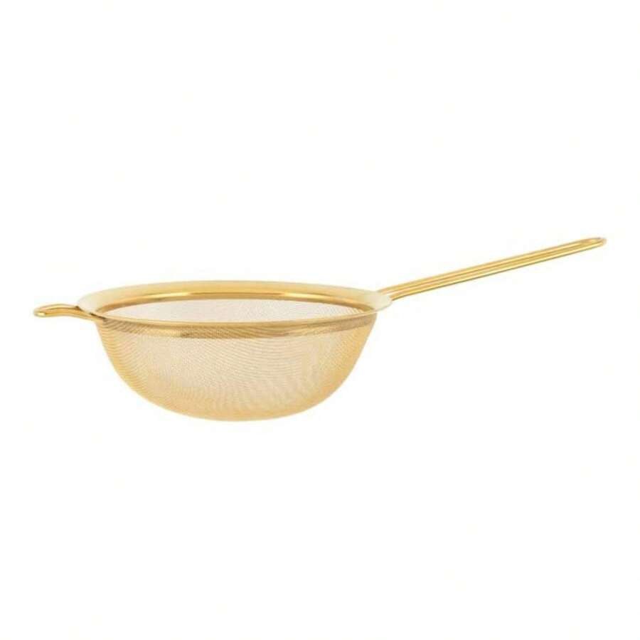 Colador cocina de Malla Fina "Gold Edition" - Acero Inoxidable (20 cm) - Dorado - Ver 1