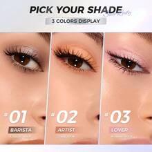 SACE LADY Matte & Shimmer Duo Eyeshadow Easy To Apply Eye Shadow Glitter Long-Lasting Waterproof Smooth Texture Eye Makeup - 01 - View 6