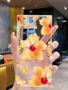 1 Piece Soft Phone Case With White Lily Flower And Butterfly, Compatible With Huawei Honor, , Galaxy A04e/12/A13/A14/A34/A50/A52/A53/A54/S21/S22/S23/S24/S25/S25Ultra, 6A/7A/8A, 12T/13T, International Version, Not Domestic Version, Spring Gift - 透明 13 - 查看 5
