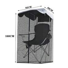 Outdoor Garden Hanging Chair Sunshade Net, Suitable For Hammock Chairs - Black - View 6