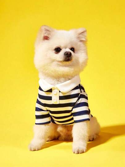 PETSIN Pet Clothes, Striped Shirt For Dogs, Leg-Hole Clothes For Cats
