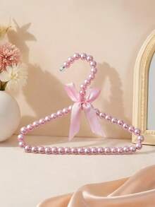 Children's Pearl Hanger, Small Pearl Bow Hanger, Elegant Standard Hanger, Suitable For Children, Babies, Pet Dogs (White), Valentine's Day Heart - Pink - View 9