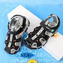 Children's Closed Toe Water Sandals, Lightweight Outdoor Sports Sandals For Boys And Girls, Spring/Summer - Black - View 2