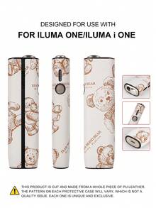 1PC For IQOS ILUMA ONE/ILUMA I ONE/New Iluma I One/ILUMA/ILUMA I /ILUMA PRIME/Iluma I Prime 20 HeatSticks BoX Series Protective Case, Fashionable Minimalist Cartoon Pattern Portable Storage Leather Sleeve, Full Protection Anti-Drop Anti-Fingerprint Wear-Resistant High-End Texture Hard Shell Soft Leather Dual Protection, Perfect Gift Choice, High-End Protective Shell, Unisex Fashion Accessory, Fashionable Patchwork Personalized Appearance Decoration, Business Casual Versatile Style, Precise Hole Position Perfect Fit, Couple Style Unisex, Iqos Series Dedicated Protective Shell, TEREA Storage Box - Brown Bear - View 16