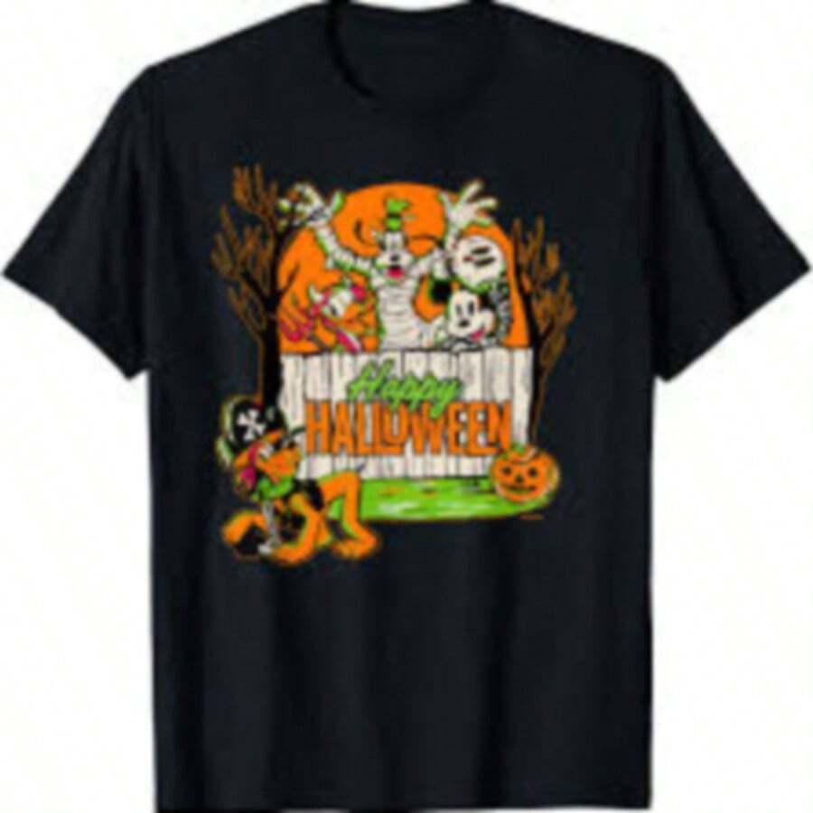 Camisetas gráficas de anime de demonios, camisetas con figuras de personajes sobrenaturales en árboles de Halloween, camisetas sobrenaturales de los hermanos Winchester, camisetas de los hermanos Winchester, camisetas de Halloween, conjuntos familiares, productos de anime, camisetas de anime - camisetas gráficas, camisetas diseñadas para fans acérrimos, camisetas casuales unisex de manga corta, imprescindibles para los fans, adecuadas para vacaciones, fiestas, ropa de casa y desplazamientos diarios. - Negro 4 - Ver 1