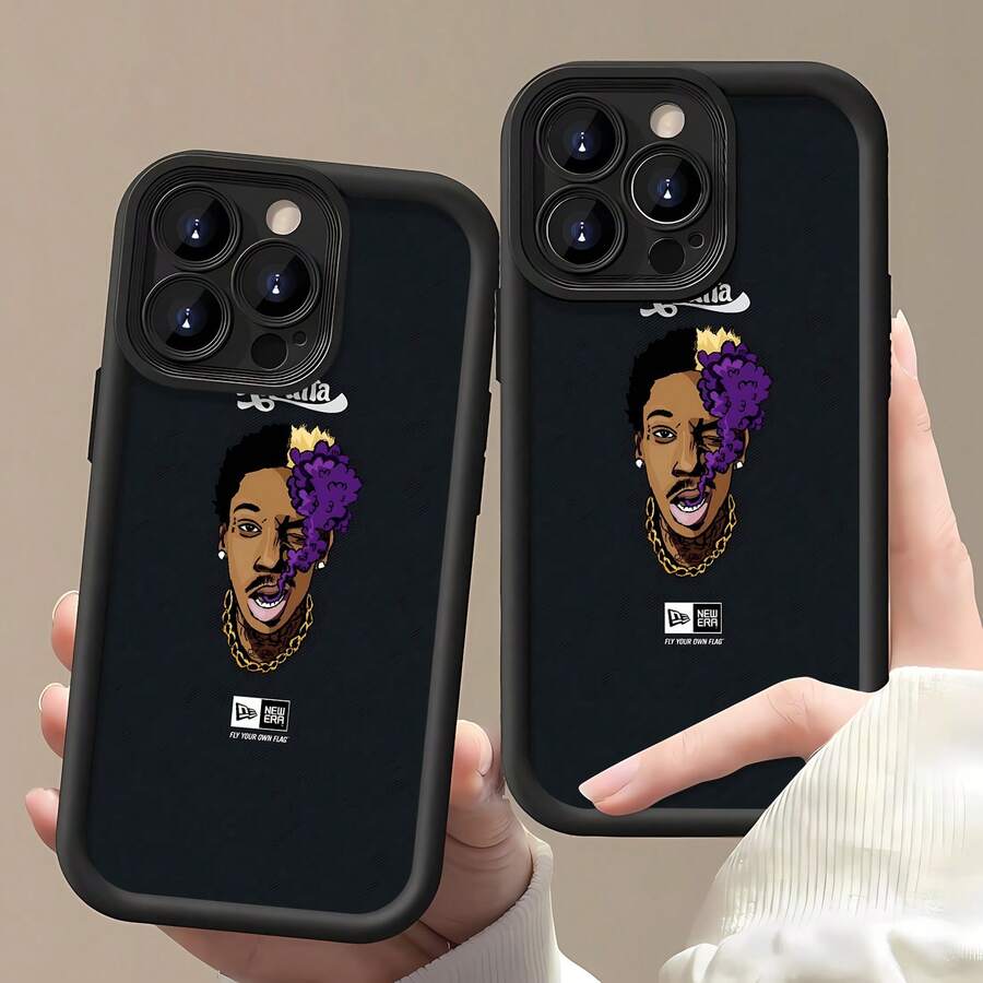 Funda para teléfono inspirada en , compatible con fundas para Samsung, Apple, VIVO, OPPO, , , y Honor. Fabricada en TPU, ofrece protección contra golpes y caídas. Un regalo ideal para amigos y familiares. - Negro - Ver 1