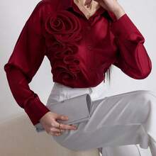 Women Blouses & Shirts - Dark Green - View 5