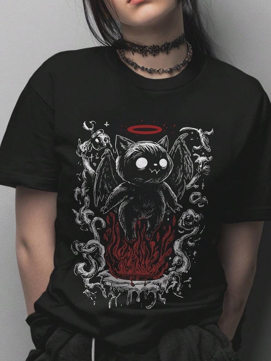 Women T-Shirts - Black - View 1
