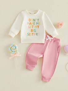 Young Girls Sweatpants - Apricot - View 6