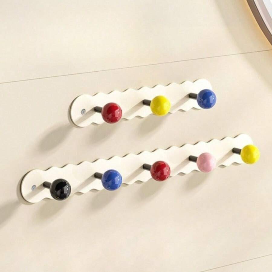 1個免鑽孔衣櫃掛鉤,可用於收納皮帶、圍巾,多功能衣帽掛鉤,多功能衣架掛鉤,適合收納衣物、包包、皮帶、圍巾、領帶,也可作為釘子架、鑰匙架、懸浮層架、收納架、聖誕裝飾、掛鉤、門掛鉤、臥室、衣架、牆掛鉤、牆掛鉤、鑰匙架、牆掛鑰匙架、鑰匙掛鉤 - 彩色 - 查看 1