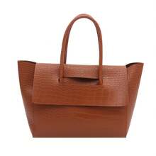 Bolso de mano moderno y versátil para mujer, estilo casual elegante con un toque de alta gama, bolso de hombro estiloso ideal para ir de compras. - marrón - Ver 7